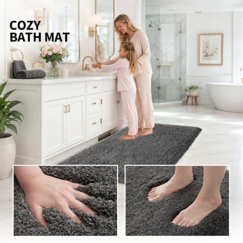 ILANGO Toilet Rugs U Shaped 22" × 24", Soft Absorbent Microfiber Bath Rugs - Image 6