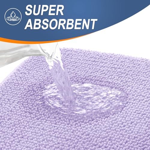 OLANLY Memory Foam Bathroom Toilet Rugs U-Shaped 24x20, Soft Mat - Image 3