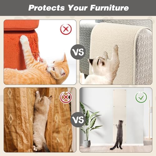 FHTONGE 71x15.8" Thickened Cat Wall Climbing Carpet - Image 4
