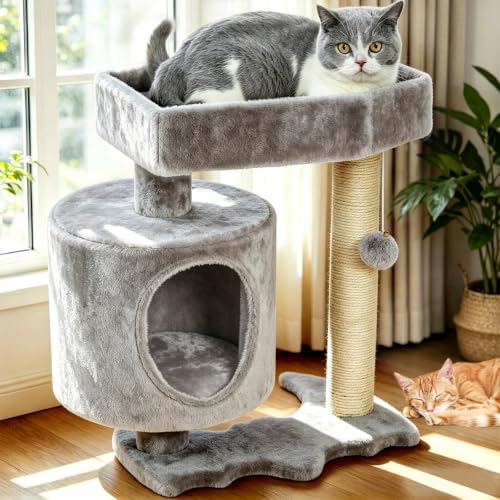 BEWISHOME Cat Tree with Scratching Post, Cat Tower - Image 2