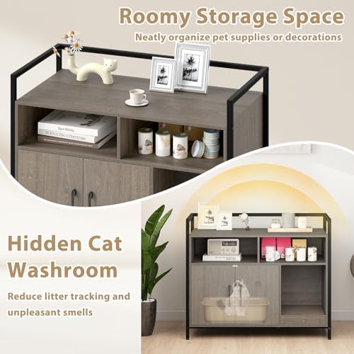 Giantex Cat Litter Box Enclosure - Image 4
