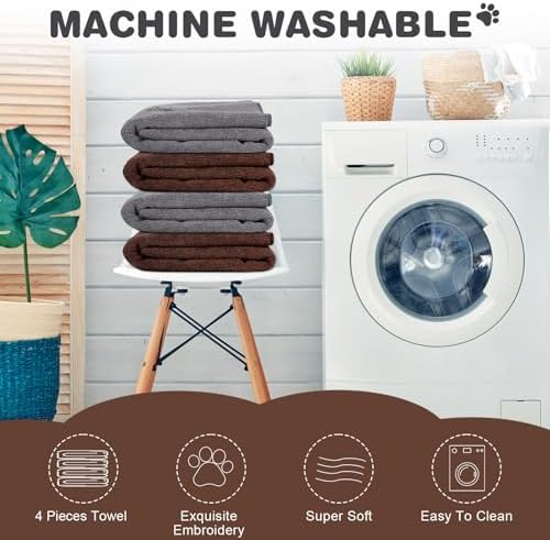 Chumia 4 Pcs Dog Towels for Drying, 16 x 32 Inch - Image 6