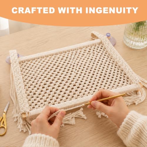 Cat Window Perch with Foldable Hook, Handwoven Catio - Image 5