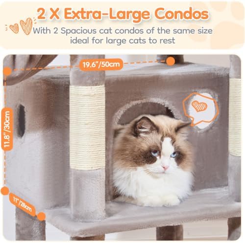 Taoqimiao Heavy Duty Cat Tree, 73In Sturdy Cat Tower - Image 4