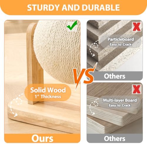 HITTITE Solid Wood Cat Tree Tower - Image 2