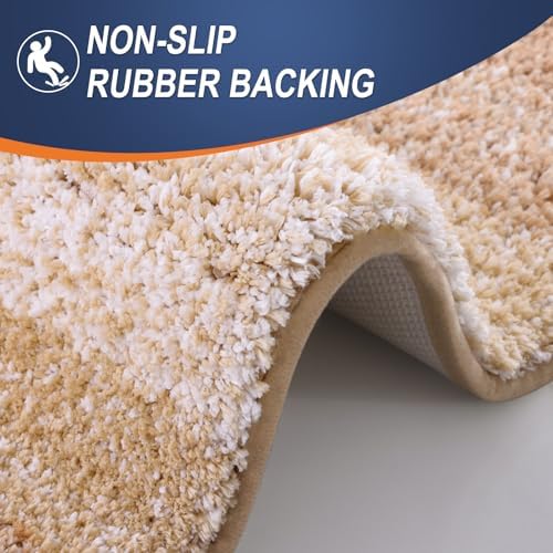 OLANLY Bathroom Runner Rug 40x24, Extra Soft Absorbent Microfiber Bath Rugs - Image 5