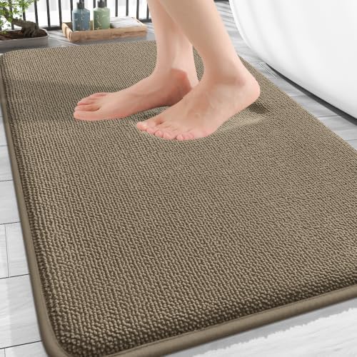 OLANLY Thick Memory Foam Bathroom Rugs 30x20, Soft Absorbent Bath Mat by OLANLY