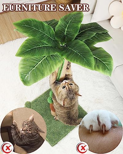 ANWA 35" Tall Simulated Cat Scratching Post - Image 6
