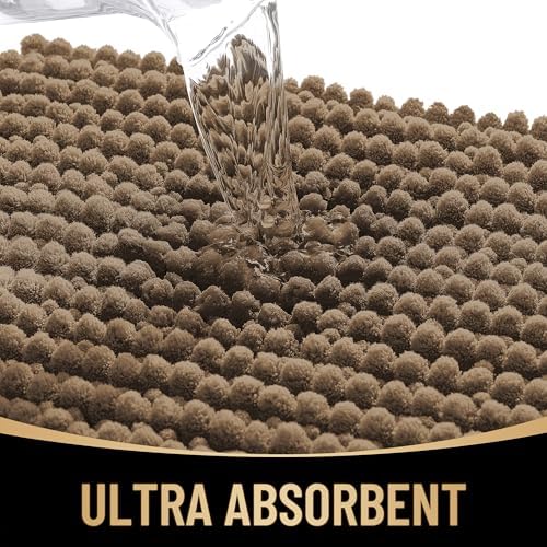 OLANLY Thick Chenille Bathroom Runner Rugs 44x24, Absorbent Bath Mat - Image 3