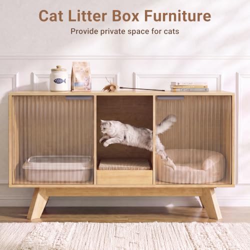 Seang Double Cat Litter Box Enclosure - Image 4