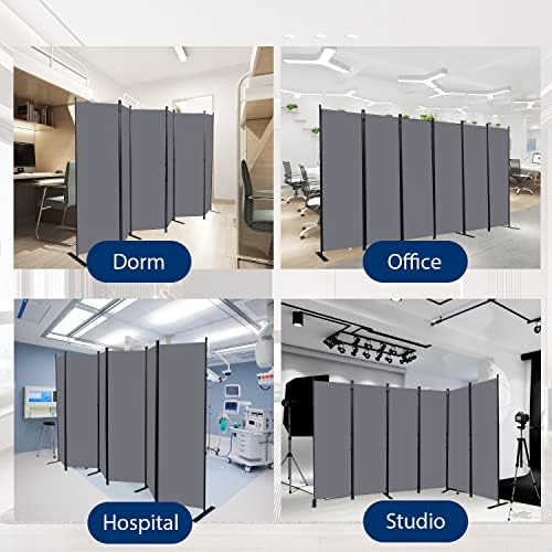 6 Panel Wide Room Divider Wall Screen - Image 6