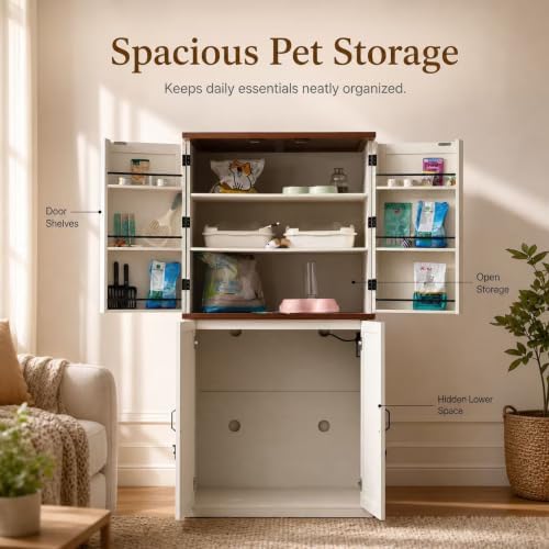 Forest Gravity Extra Large Tall Litter Box Cabinet - Image 4