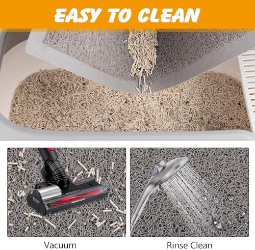 ondware Cat Litter Mat 35.5 x 23.6 in, Waterproof Non-Slip - Image 6