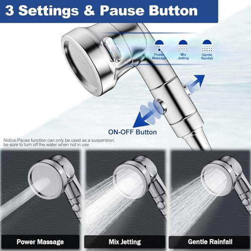 Dog Shower Attachment for Convenient Dog Bath, 3-mode High Pressure Handheld - Image 3