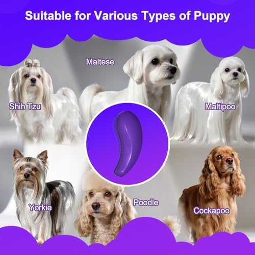 Small Dog Brush, Skin-friendly Soft Bristles - Image 6