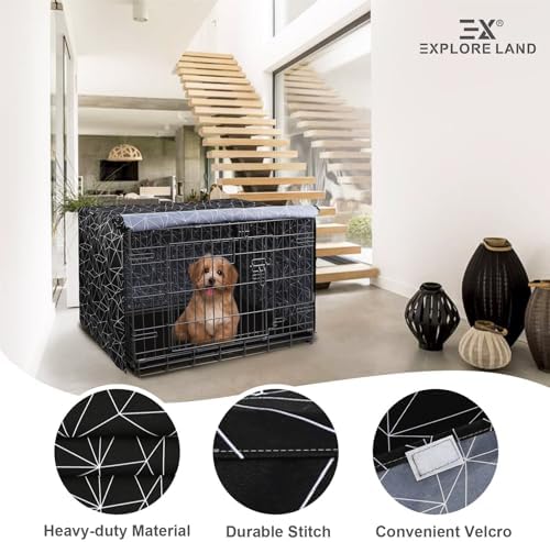 Explore Land Pattern Dog Crate Cover, 24 Inches - Image 4