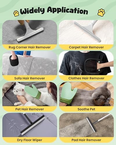 Carpet Rake for Pet Hair Removal Tool - 4 in 1 Pet Hair Remover Kit for Dog Cat - Image 5