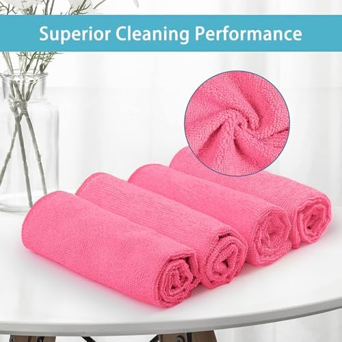 HOMEXCEL 8PK Microfiber Cleaning Cloth, Cleaning Rags - Image 3