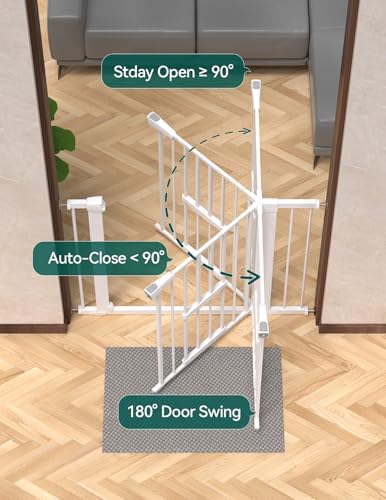 Babelio 36" Tall Dog Gate with Cat Door, CatPrivilege II - Image 6