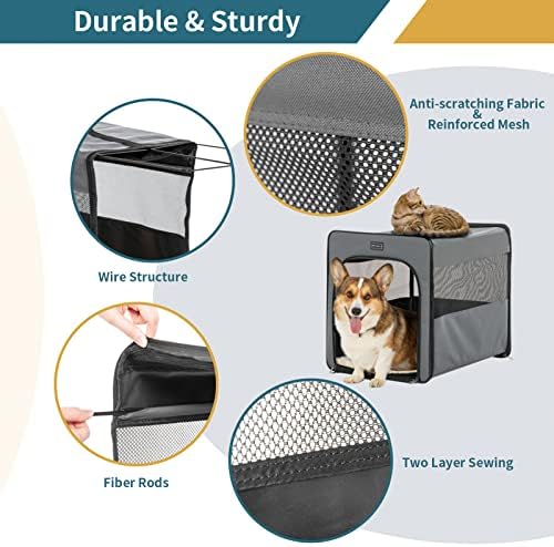 PETSFIT Portable Dog Crate, Travel Dog Crate - Image 3