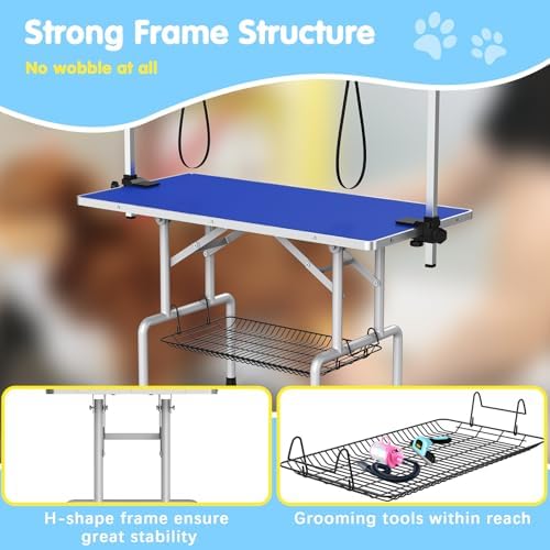 Lyromix 42'' Foldable Dog Grooming Table - Image 4