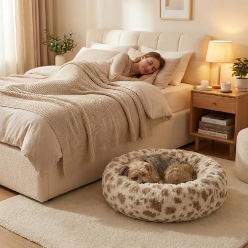 Avont Donut Dog Bed, Calming Round Pet Bed - Image 6