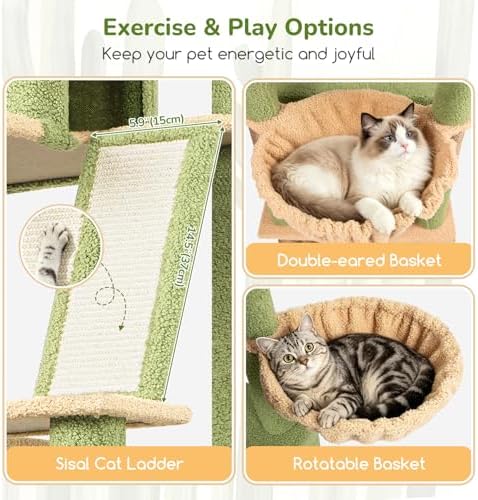 Globlazer 80in Extra Large Cactus Corner Cat Tree Tower S80G - Image 4