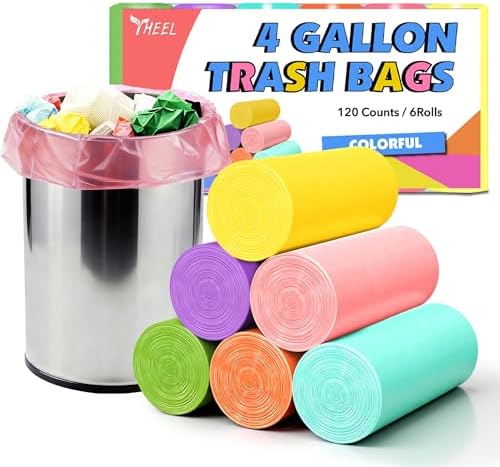 4 Gallon Small Trash Bags by YHEEL