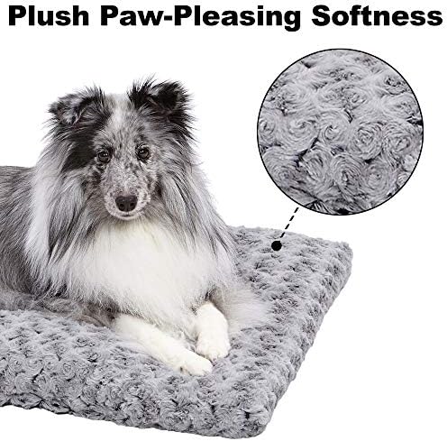 MidWest Homes for Pets Intermediate QuietTime Deluxe Gray Ombré Swirl Plush Pet - Image 3