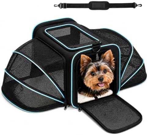 Soft-Sided Expandable Small Dog Carrier, Airline Approved by CabyGift