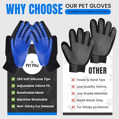Pet Hair Removal Glove – Grooming Gloves - Image 6