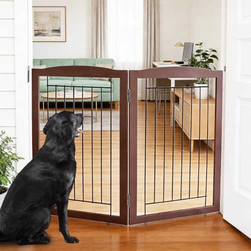 ZJSF Freestanding Foldable Dog Gate by ZJSF