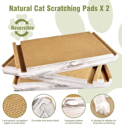 Foldable Cat Scratching Board Triangle Scratcher Cardboard Cat Scratch Pad 6 - Image 3