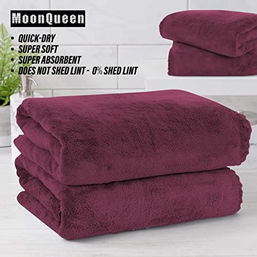 MOONQUEEN 6 Pack Premium Bath Towel Set - Image 6
