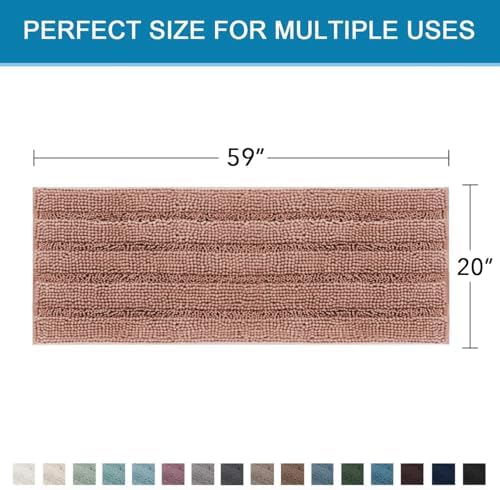 H.VERSAILTEX Bathroom Rugs Bath Mat Runner Rug Non Slip Kitchen Rug Extra Long - Image 2