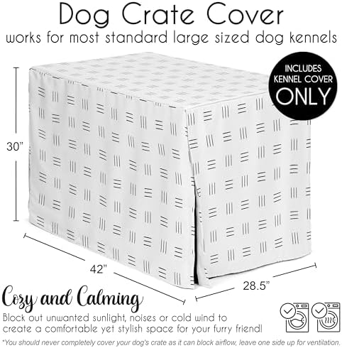 Sweet Jojo Designs 42in. Medium/Large Dog Crate Cover Pet Cage, Kennel Covers - Image 5