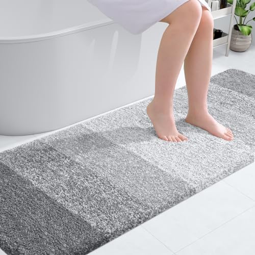 OLANLY Bathroom Runner Rug 70x24, Extra Soft Absorbent Microfiber Bath Rugs by OLANLY
