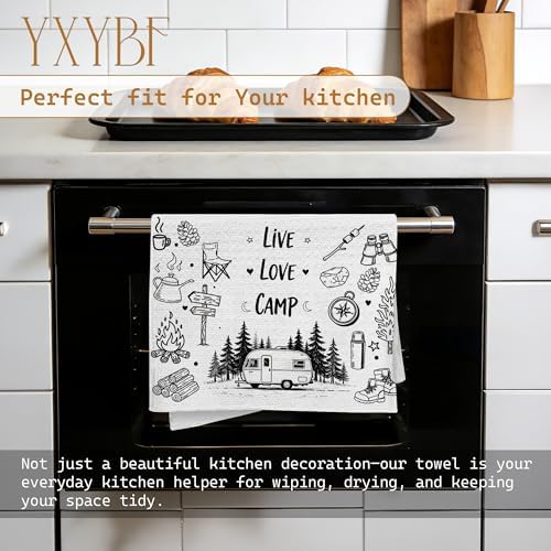 Camping Lover Gifts Hand Dish Tea Towels - Image 3