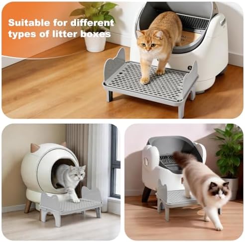 Uross Cat Litter Box Step, Extra Large Litter Box Ramp/Stairs - Image 6