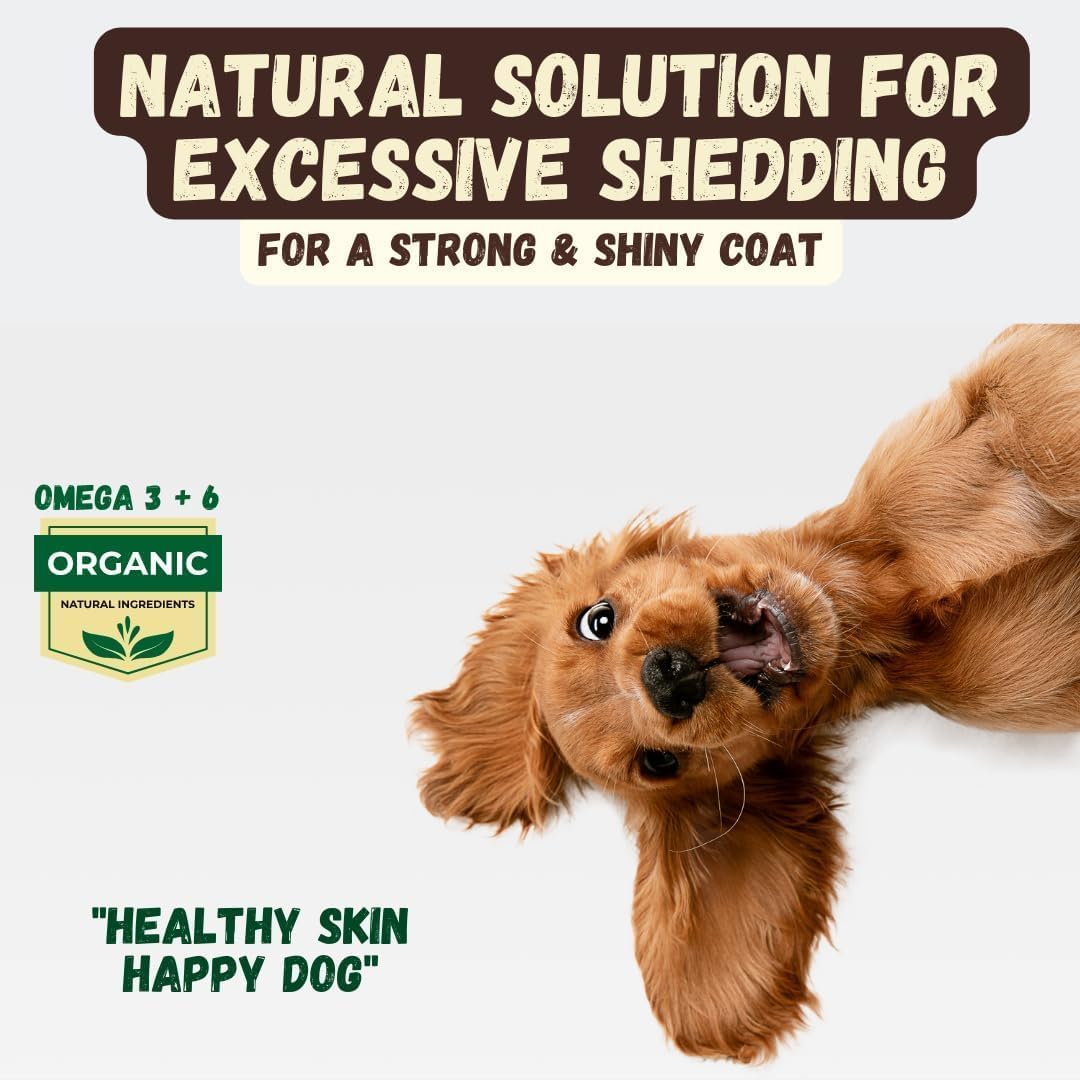 Deshedding Dog Shampoo Bar for Shedding Control, Natural Ingredients with Coconut Oil & Shea Butter | No Plastic Waste, Vegan, 9 - Value Pack