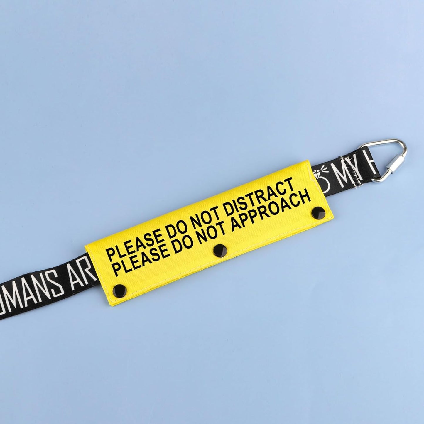 Funny Dog Leash Sleeve Please Do Not Distract Please Do Not Approach Dog Leash Wrap Sleeve (Not Distract Not Approach-YE Sleeve)