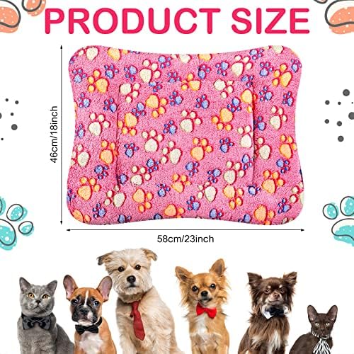Tuanse 4 Pack Soft Pet Bed Mat Small Dog Crate Fleece - Image 2