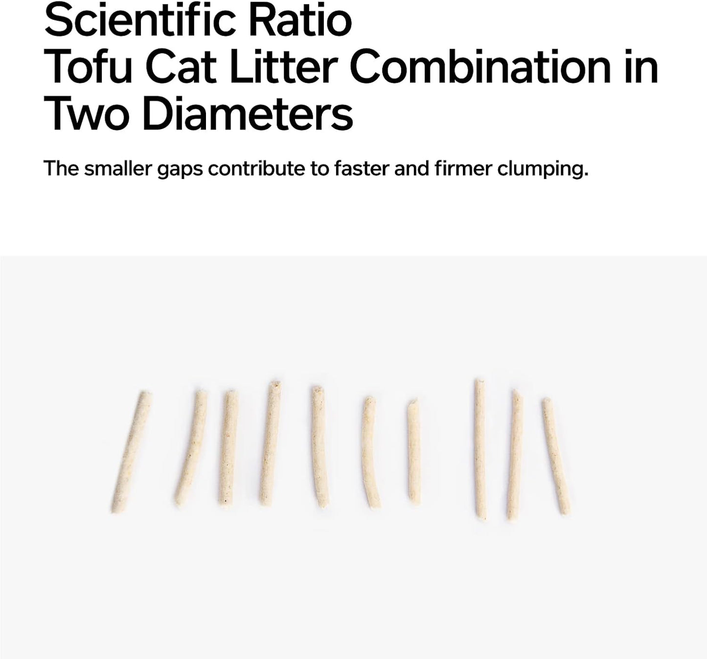 pidan Tofu Cat Litter Clumping,Flushable,Ultra Absorbent and Fast Drying, 100% Natural Ingredients Litter,Solubility in Water,Really Dust-Free,Less Scattering (5.3lb×1bag)