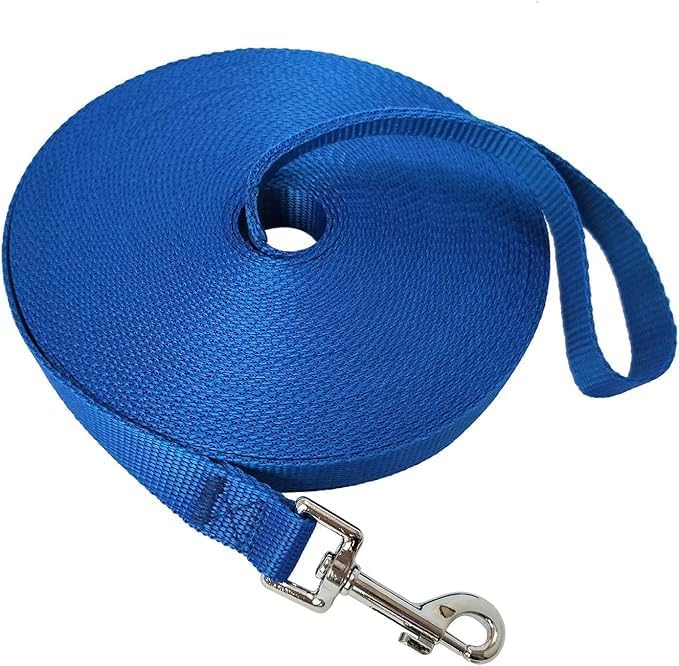 Nylon Training Dog Leash for Small Medium Large Dogs, 15ft 20ft 30ft 50ft 100ft by FancyCorgi