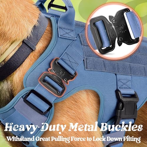 rabbitgoo Tactical Dog Harness for Small, Heavy Duty Military No Pull Vest - Image 3