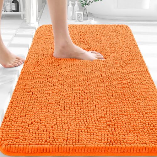 OLANLY Bathroom Rugs 30x20, Extra Soft Absorbent Chenille Bath Rugs by OLANLY