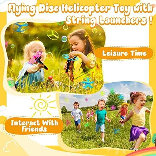 Meooeck 36 Pcs Flying Disk Helicopter Toy - Image 6