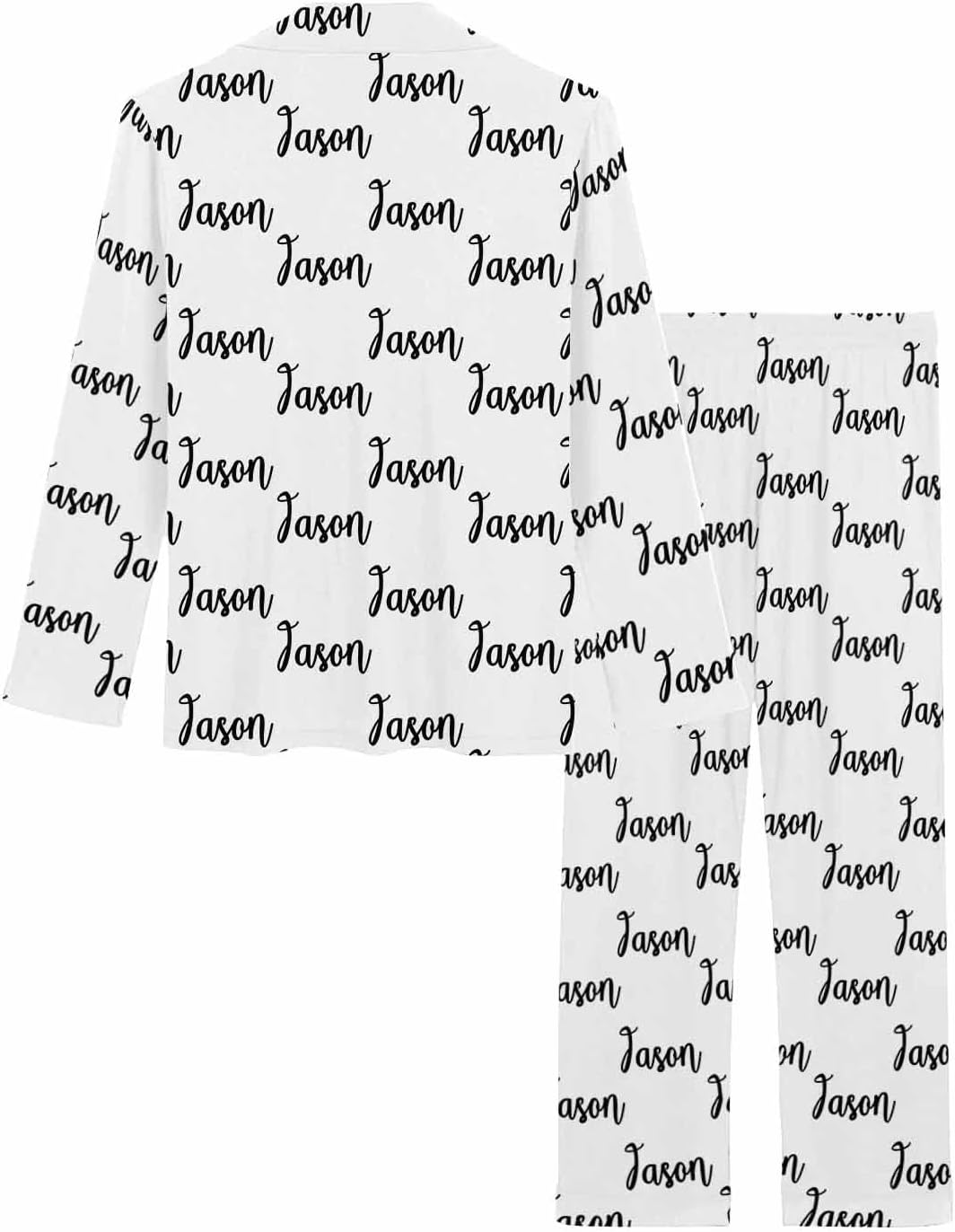 MyPupSocks Custom Face Pajamas for Women Set, Personalized Photo Long Sleepwear XS-XXL