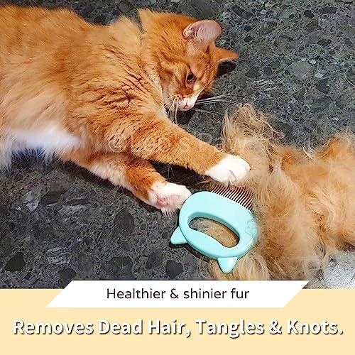 Leo's Paw The Original Pet Hair Removal Massaging Shell Comb - Image 4