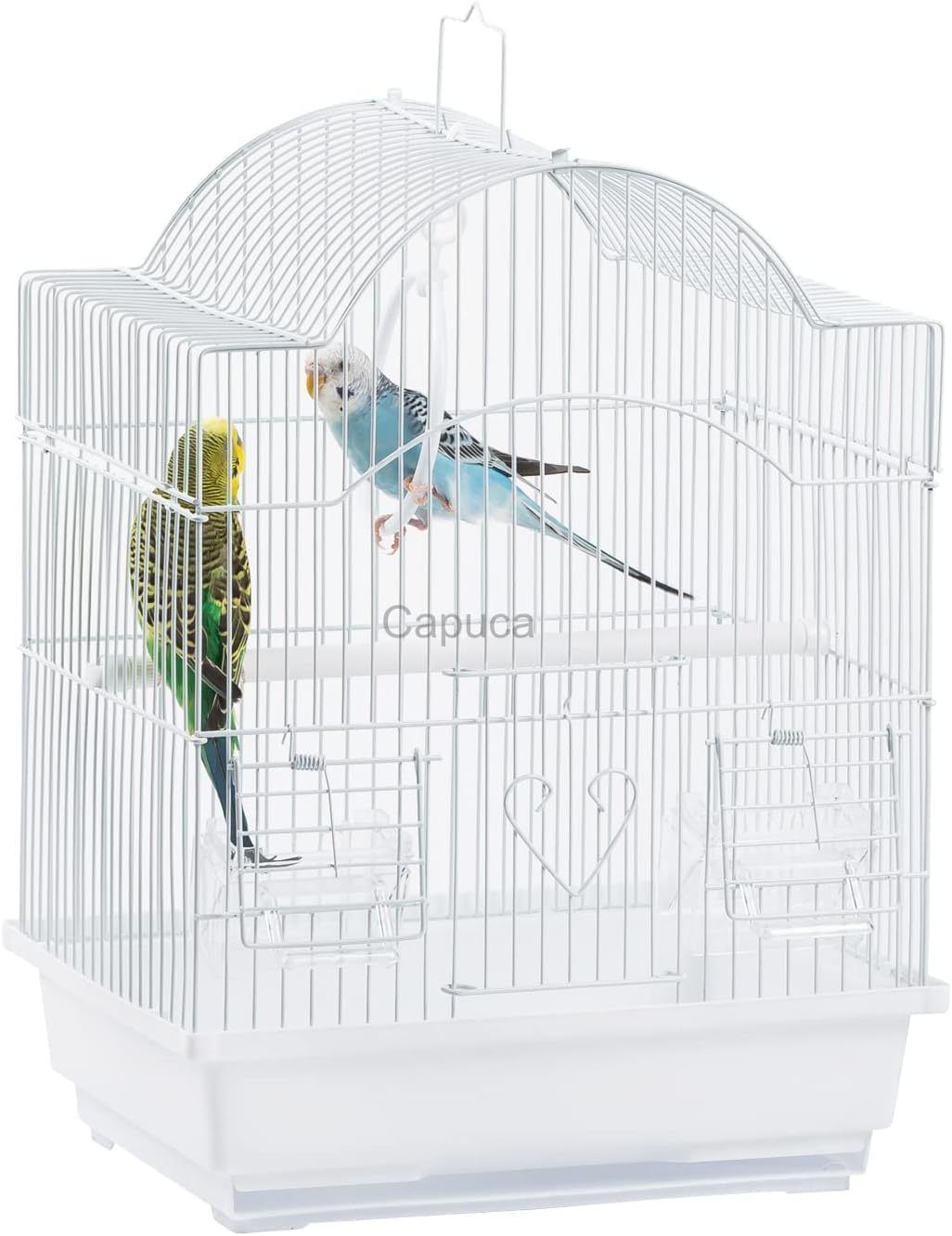 Small Bird Travel Cage-Lightweight Small Birds Starter Kit with Birdcages and Accessories Great for Parakeets Lovebirds Parrotlets Finches Canaries Removable Plastic Tray Include